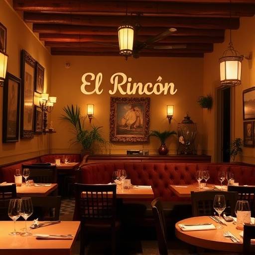 Interior acogedor del restaurante El Rinc&radic;&ge;n Ib&radic;&copy;rico